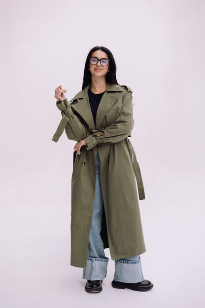 Trench Coat - Olive