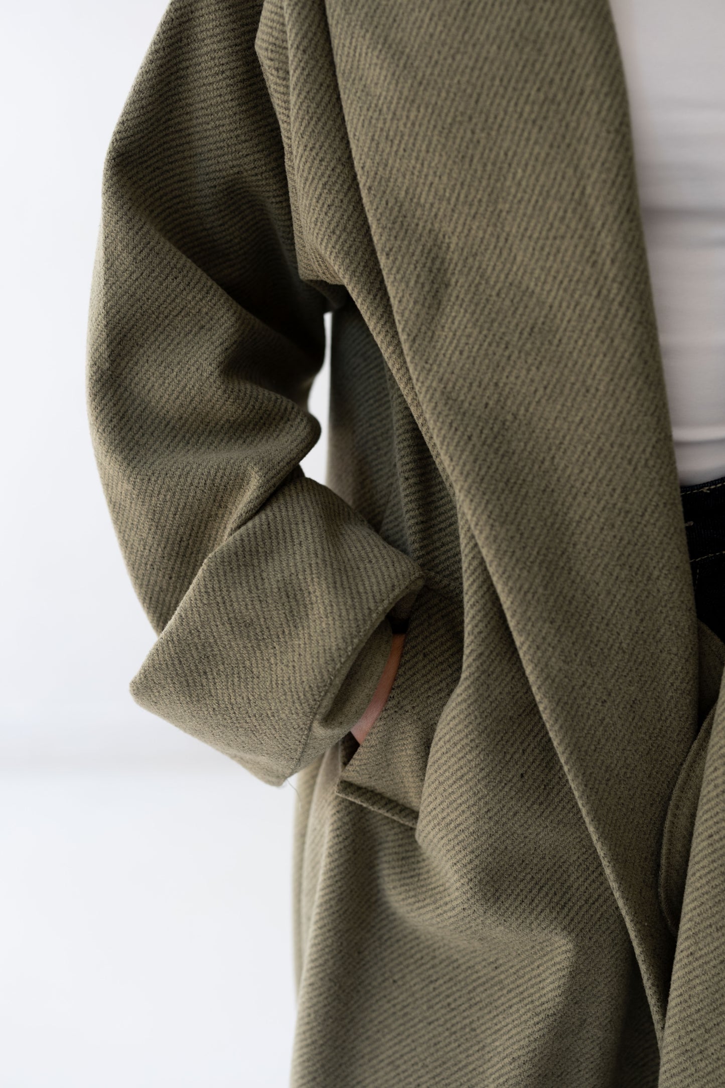 All Eyes Here Coat - Olive