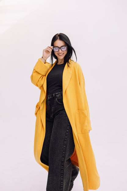 Cardigan Coat - Honey