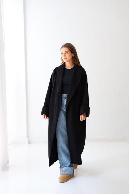 All Eyes Here Coat - Black