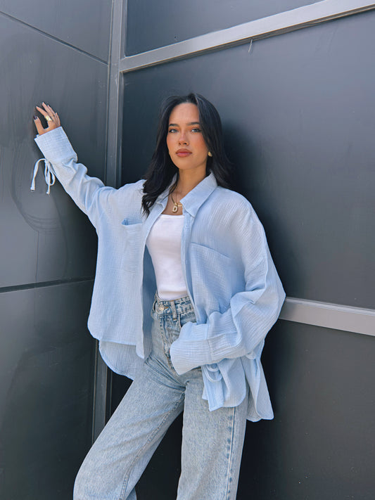 Blooming Shirt - Babyblue