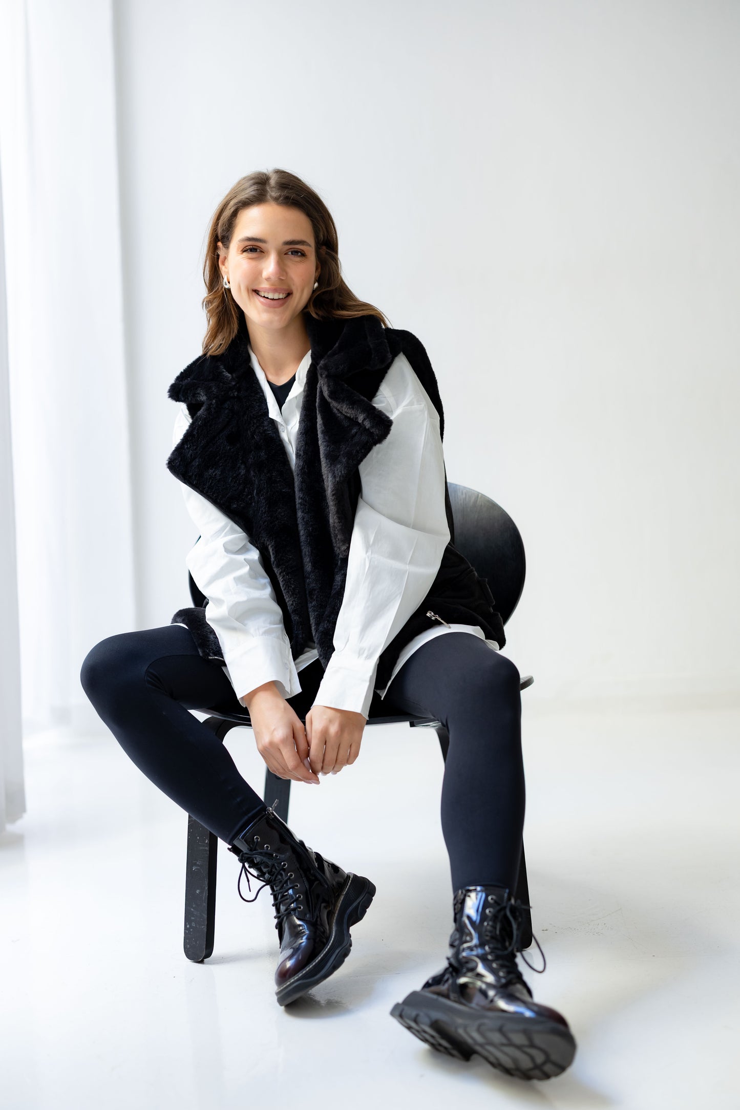 Winter Armor Leatherxfur Vest