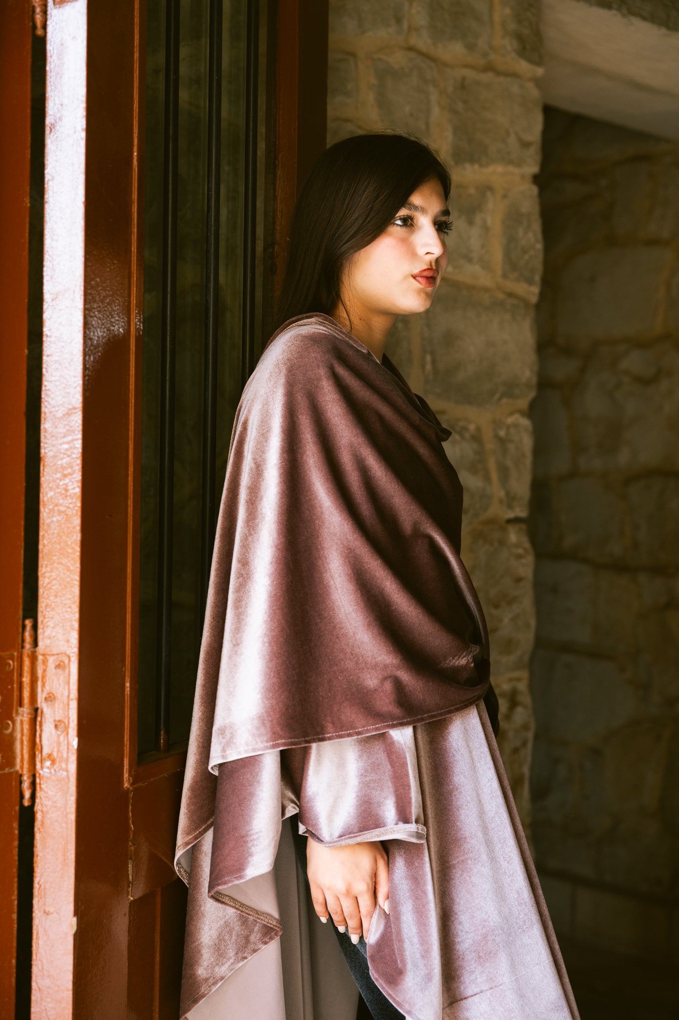 Fringe Edit Kaftan - Dusty Rose