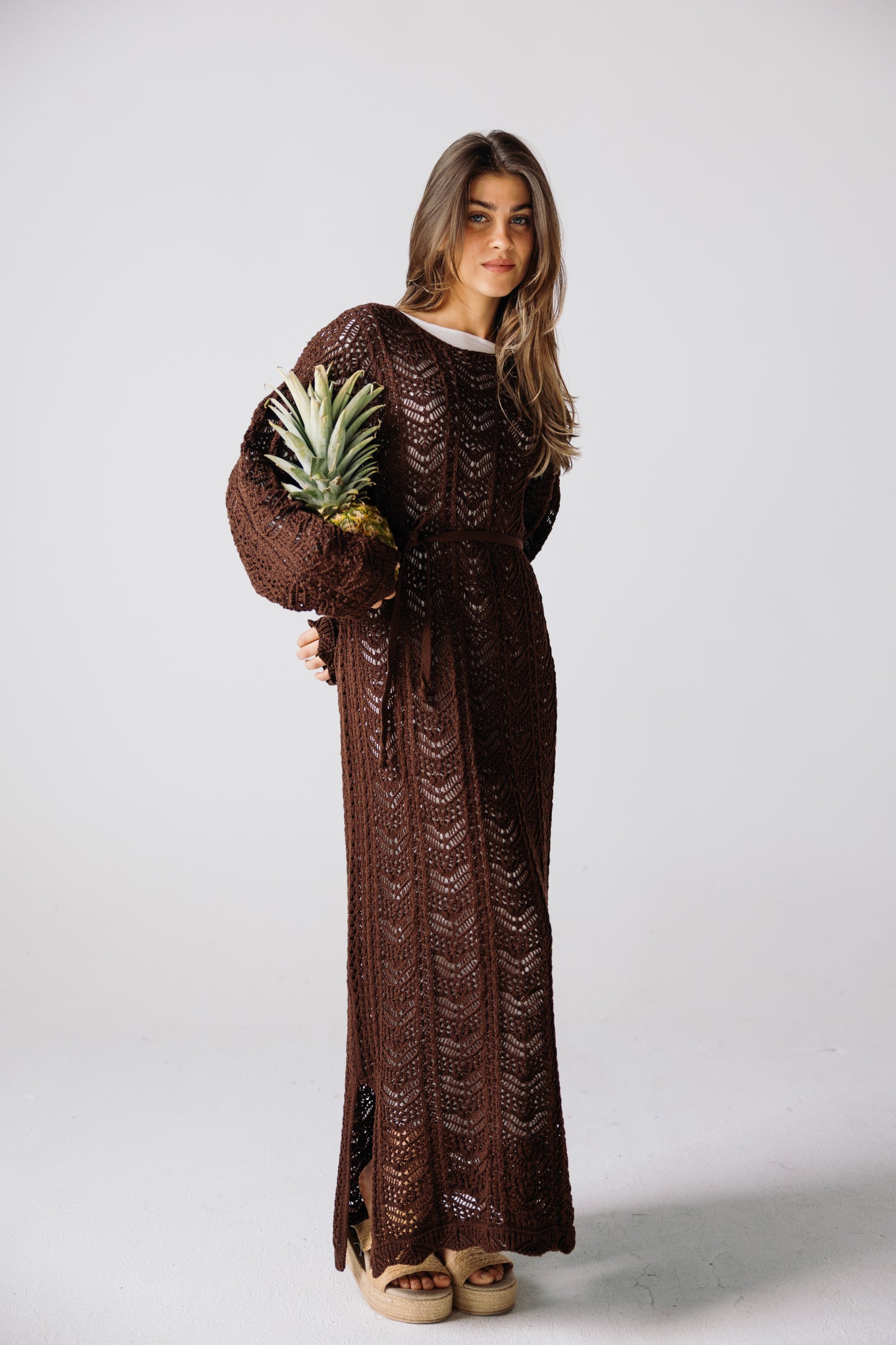 Sea Soul Knit Dress - Chocolate