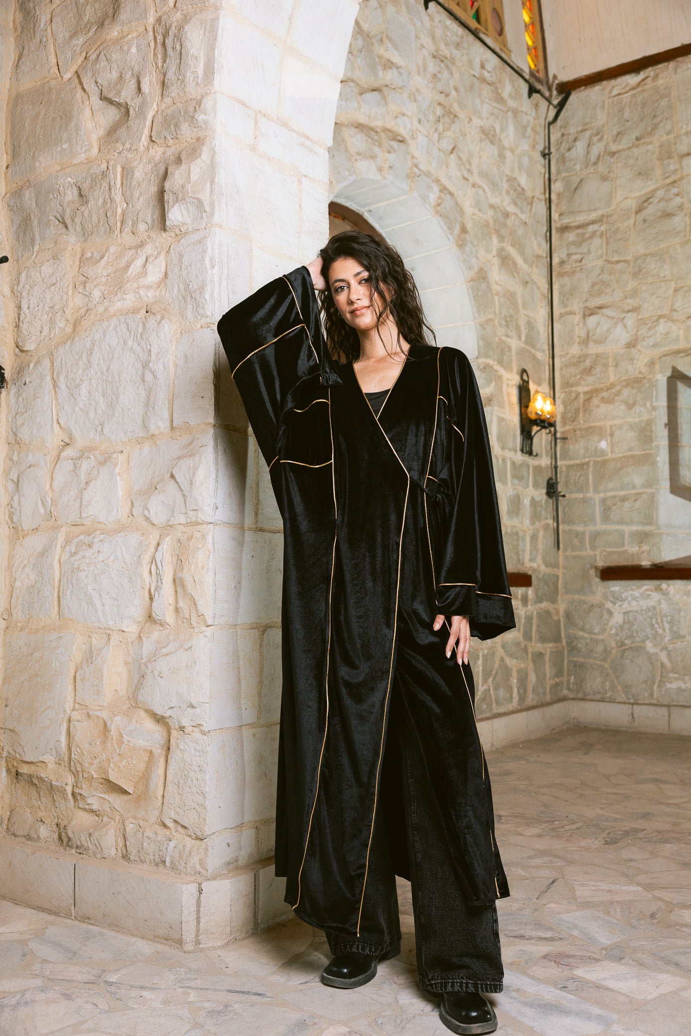 Winter Whisper Kaftan - Black
