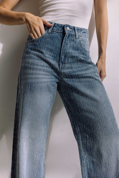 Showstopper Denim Pants - Washed Blue