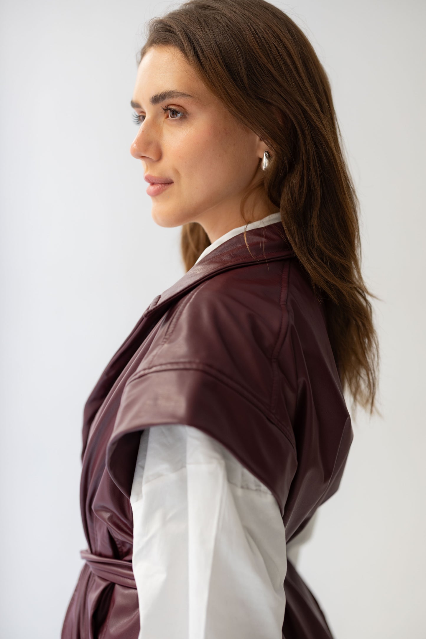 Statement Vest - Burgandy