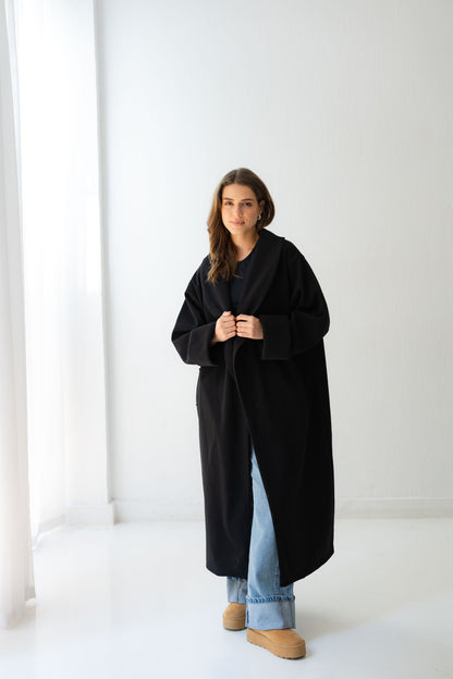 All Eyes Here Coat - Black