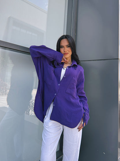 Blooming Shirt - Violet