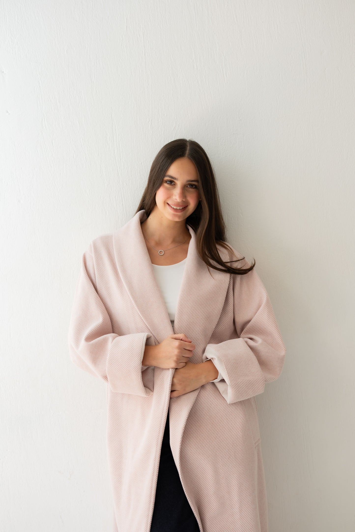 All Eyes Here Coat - Soft Pink