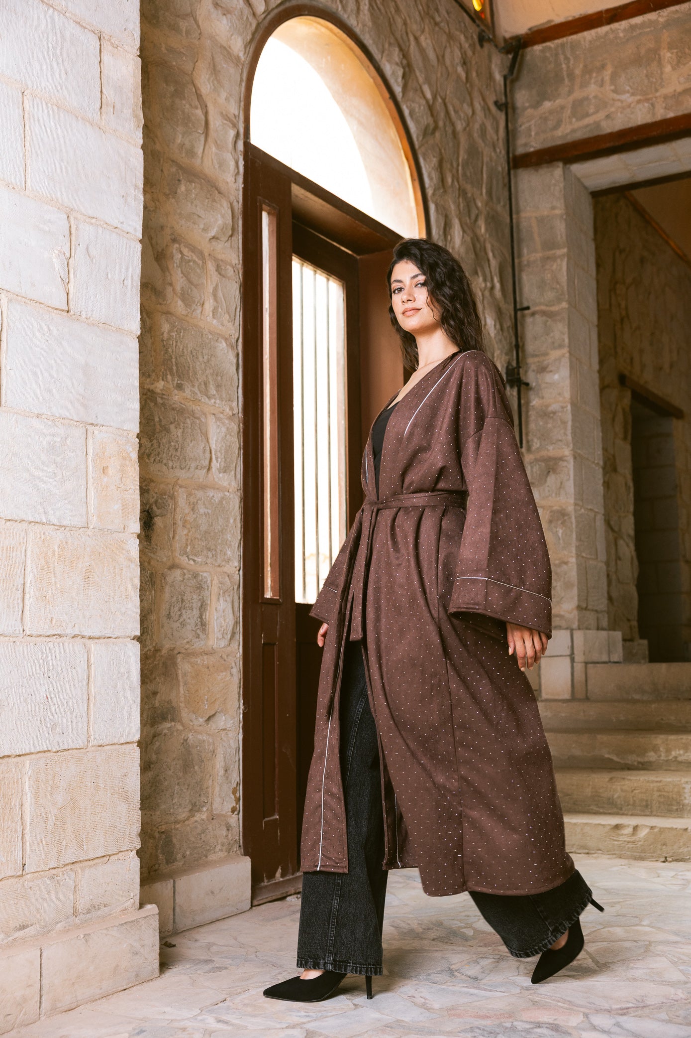 Sky Dust Kaftan - Chocolate