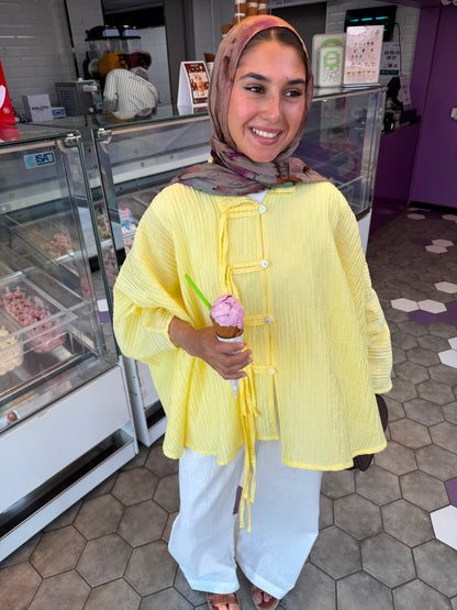 Rahaf Top - Butter Yellow