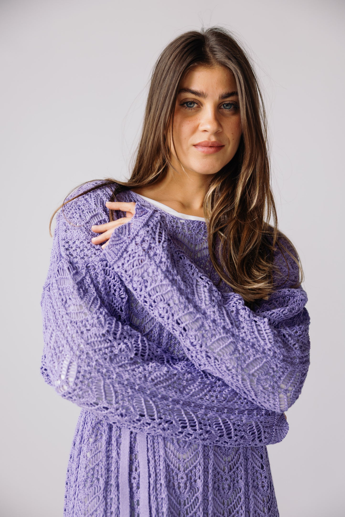 Sea Soul Knit Dress - Lilac