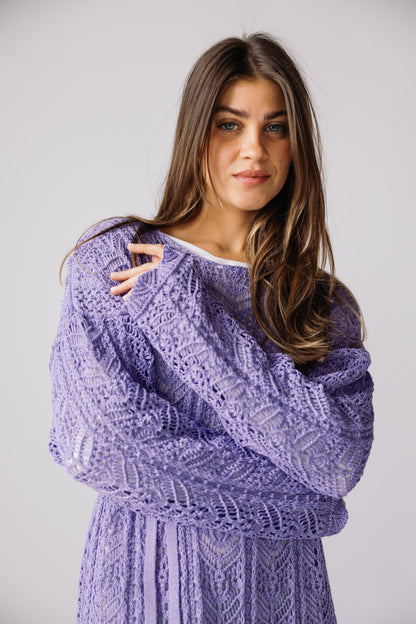 Sea Soul Knit Dress - Lilac