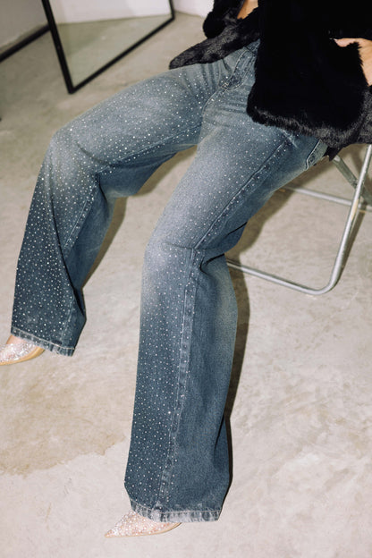 Midnight Spark Jeans - Smoky Blue