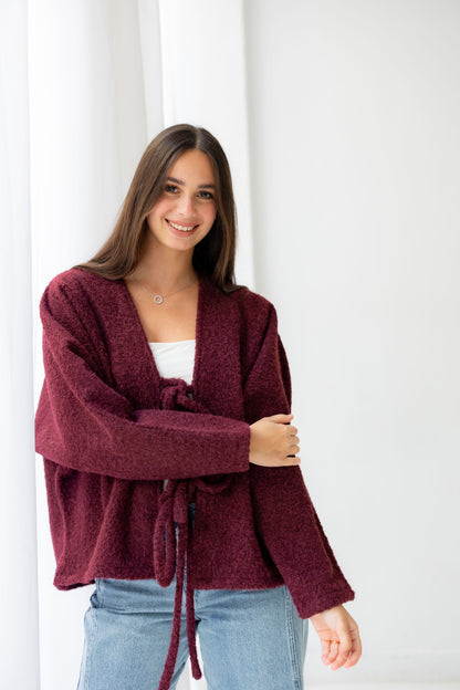 Dream Butterfly Top - Burgandy