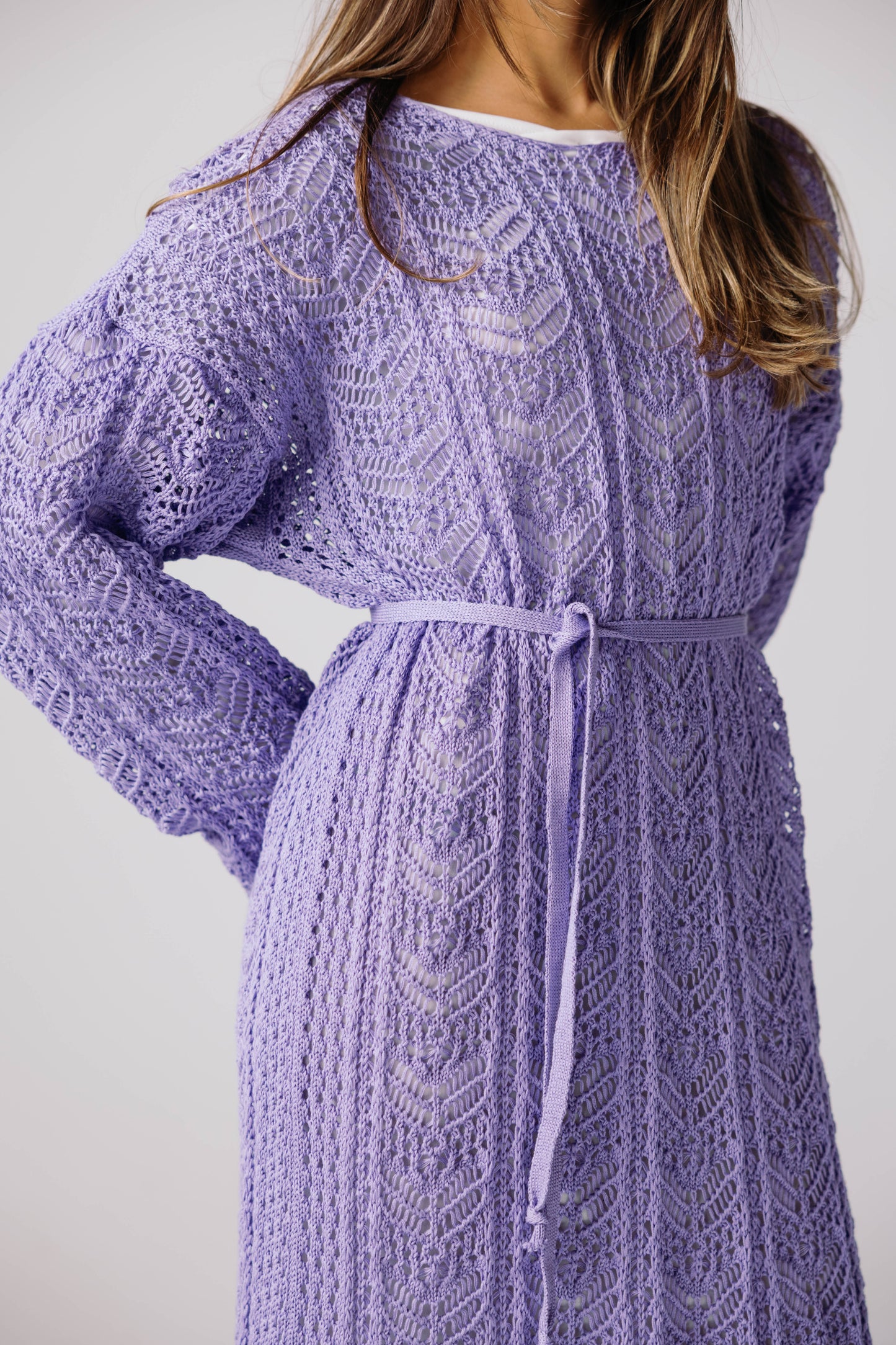 Sea Soul Knit Dress - Lilac