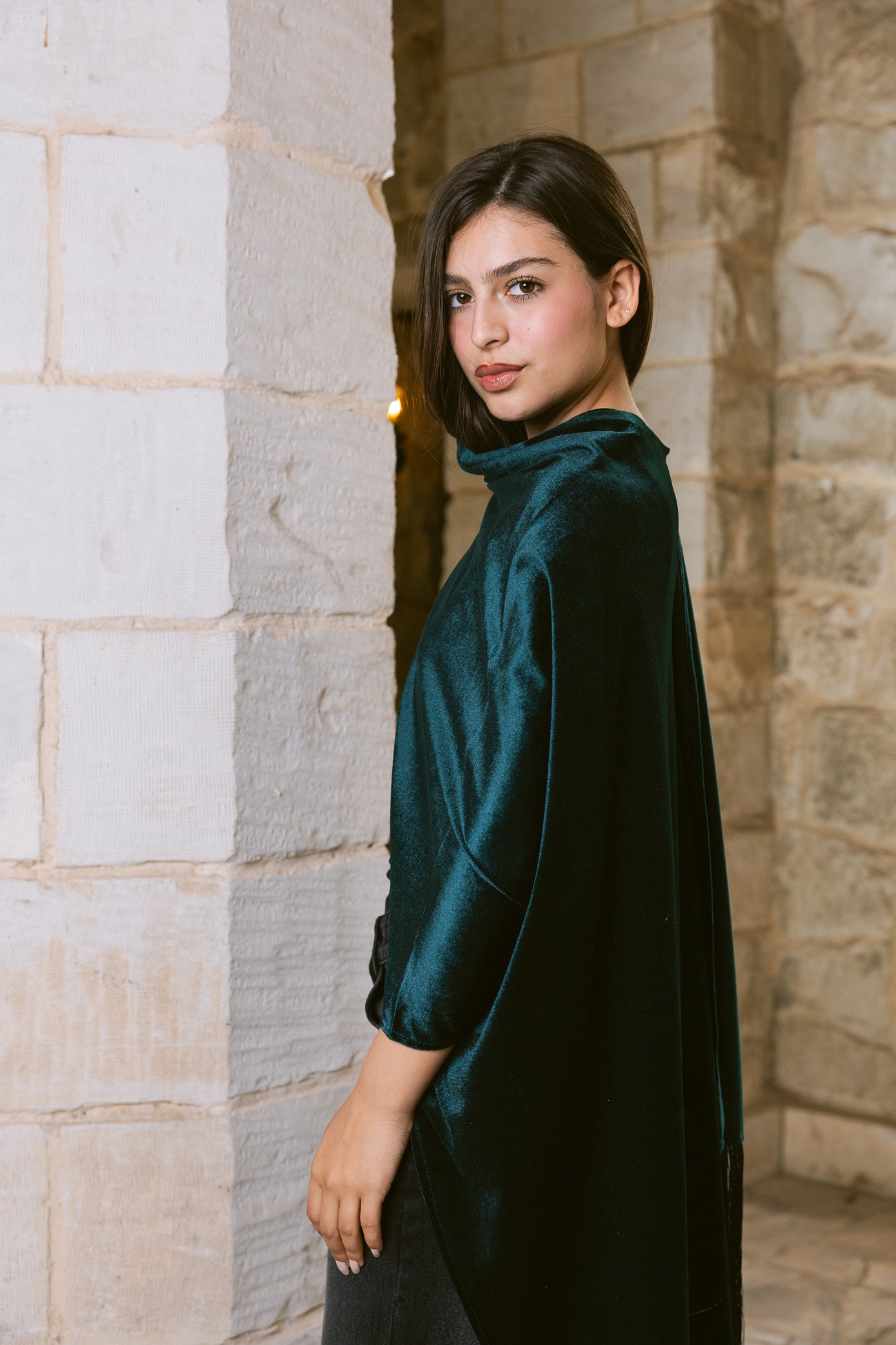 Fringe Edit Kaftan - Emerald Green