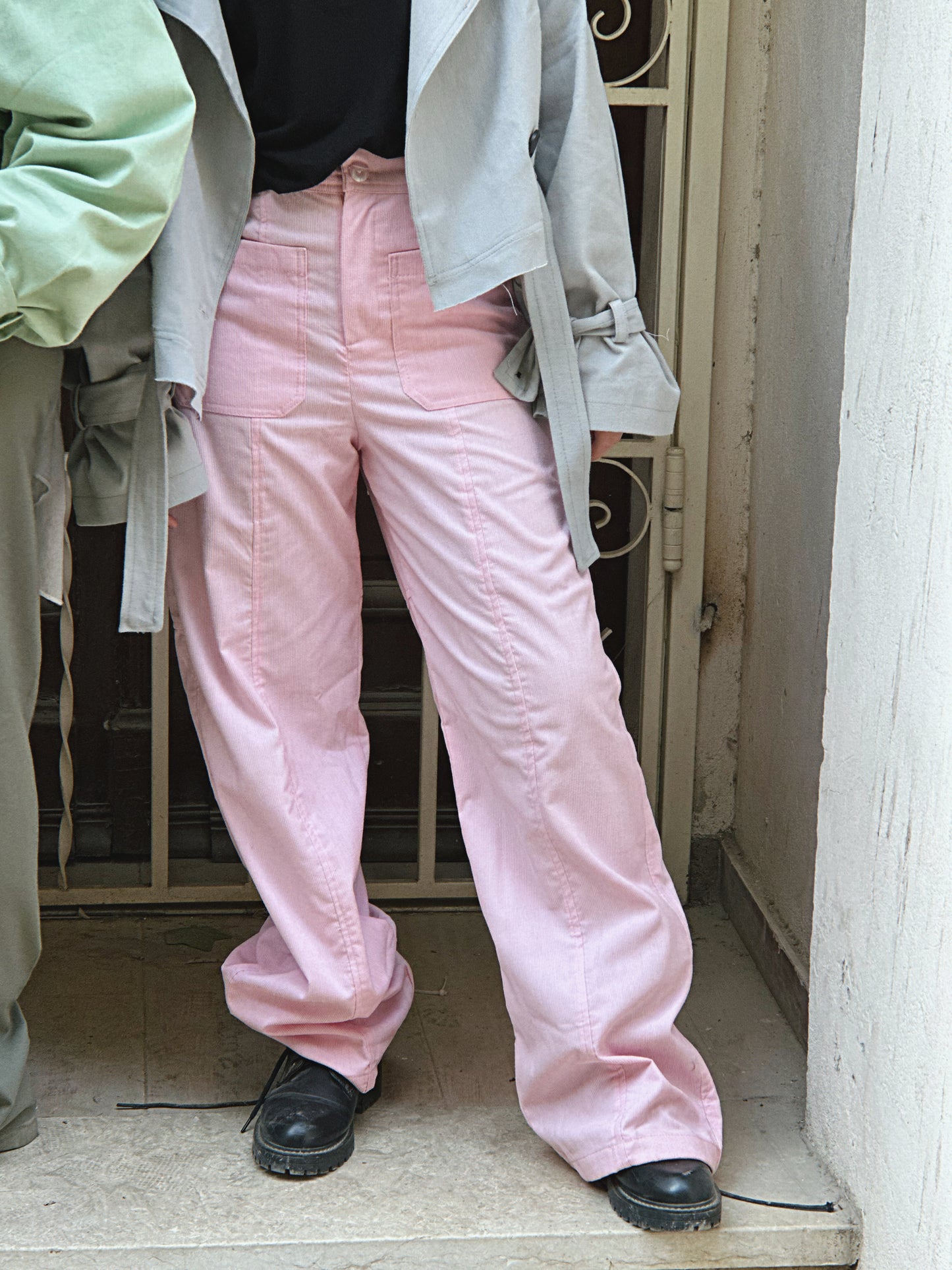 Corduroy Pants - Powder Pink