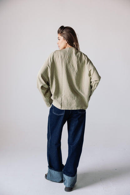 Ruffles Top - Basil