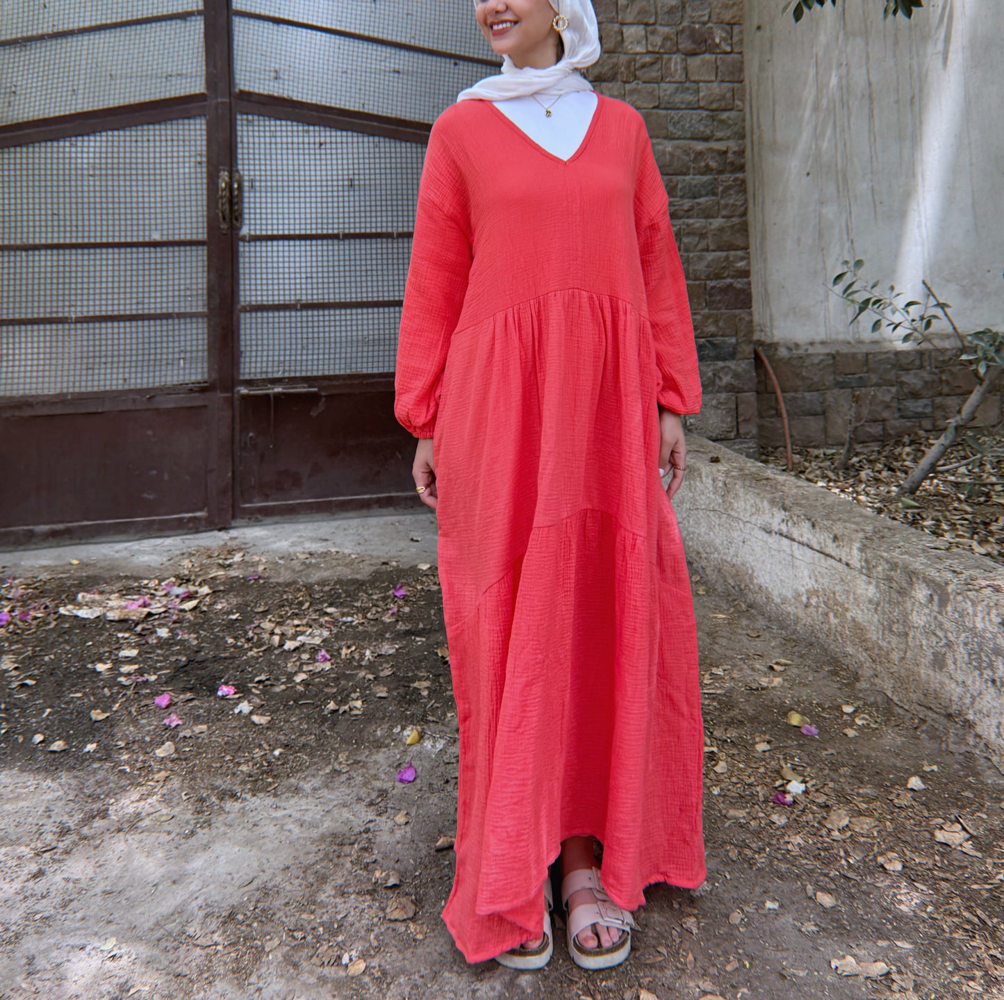 Blossom Beach Dress - Watermelon