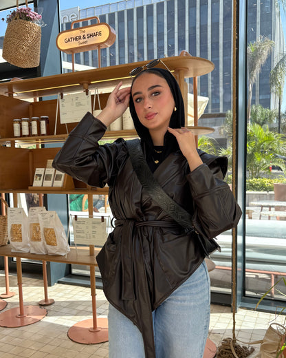 Bold As Love Leather Jacket - Brown