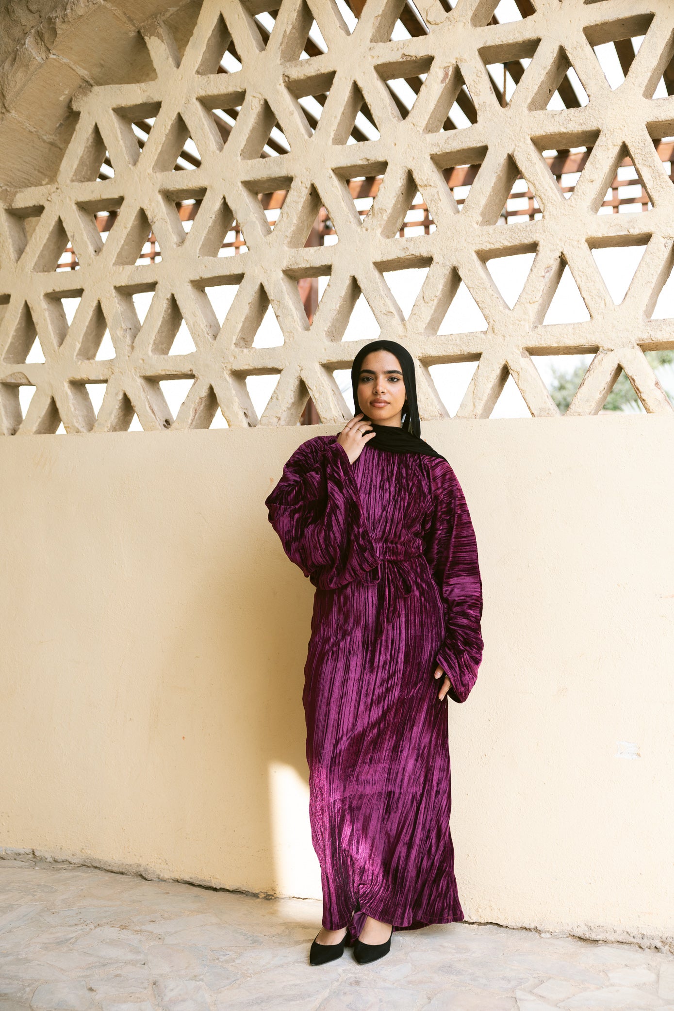 Butterfly Dress - Burgundy