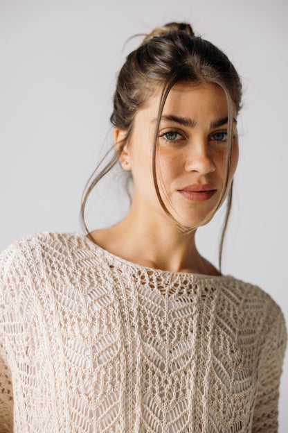 Sea Soul Knit Dress - Cream