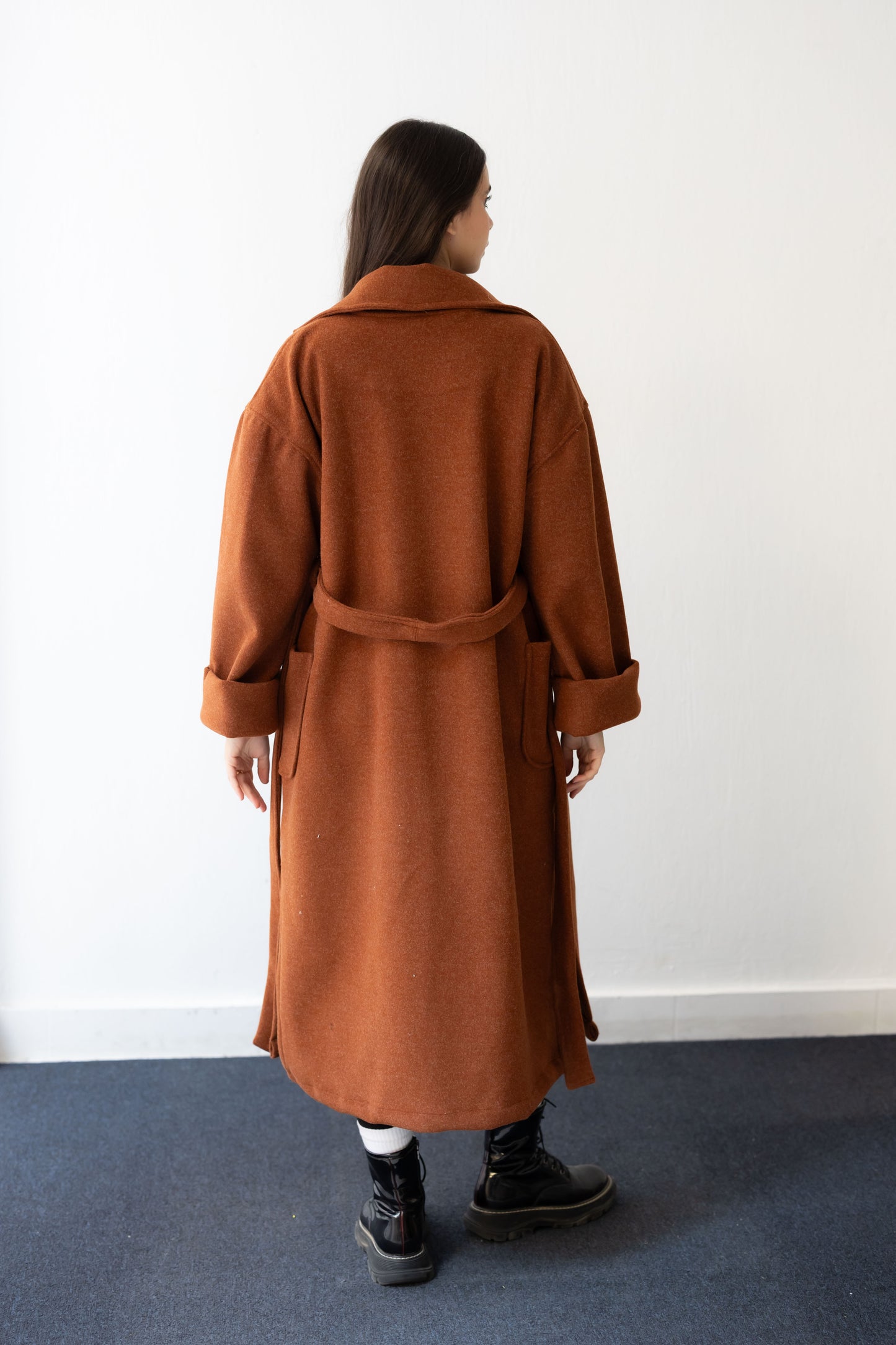 Keep Me Warm Coat - Brick