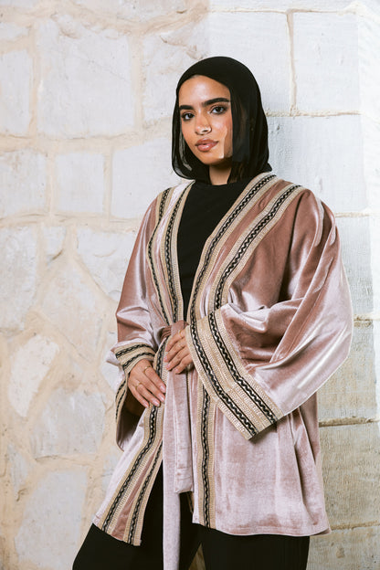 Qamar Kaftan - Dusty Blush