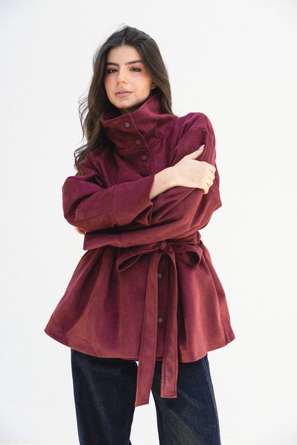 Comfort Zone Jacket - Burgundy