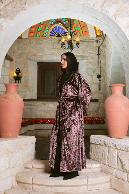 Moonfall Kimono - Deep Plum