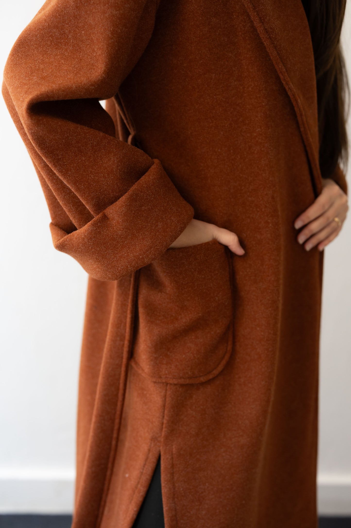 Keep Me Warm Coat - Brick