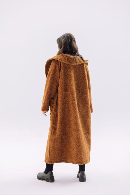 Signature Cozy Coat - Caramel Brown