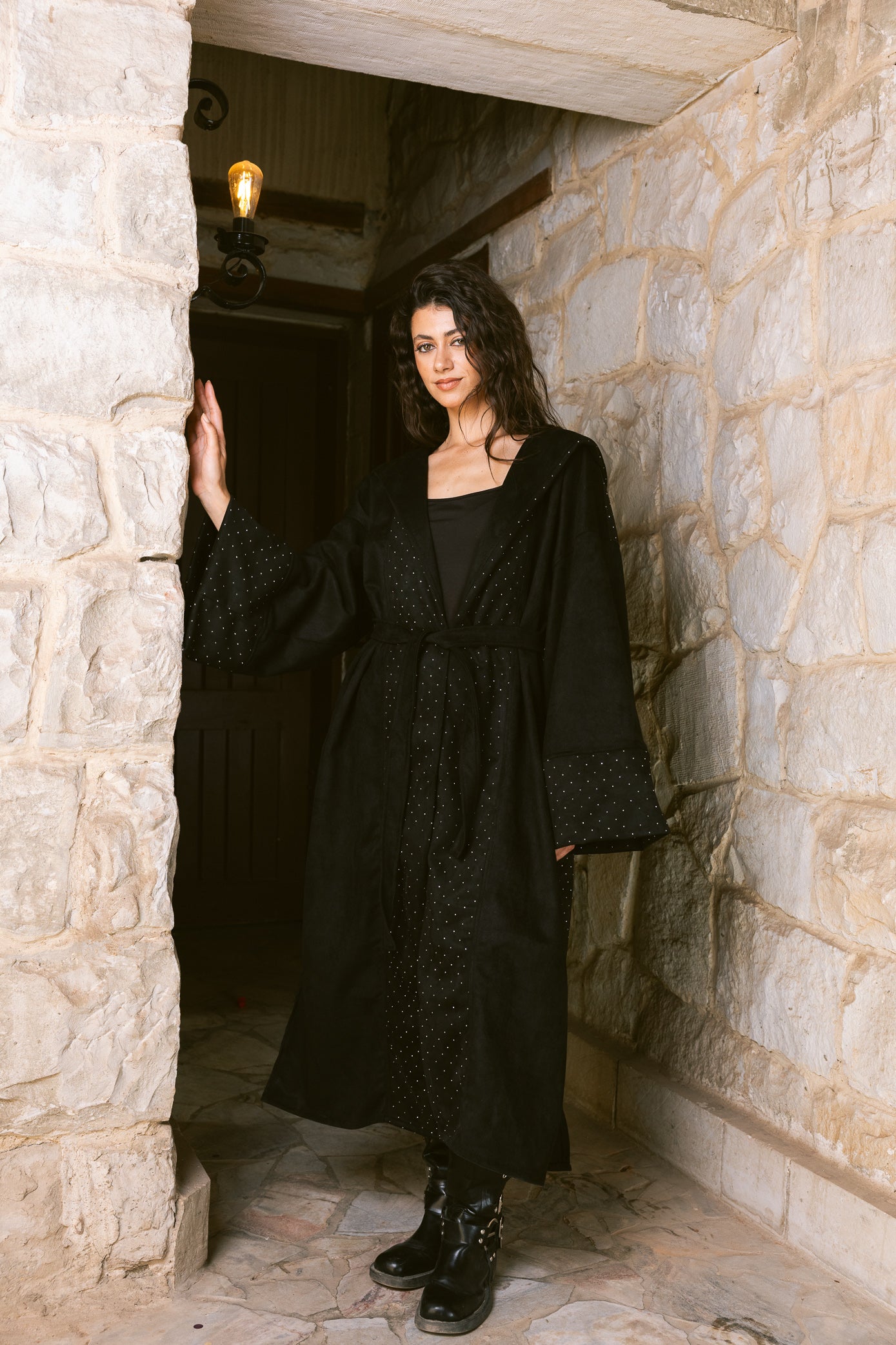 Sukoon Kaftan - Black