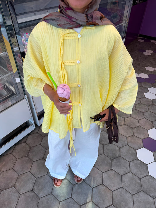 Rahaf Top - Butter Yellow