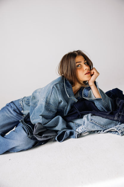 Starfall Denim Jacket - Vintage Blue
