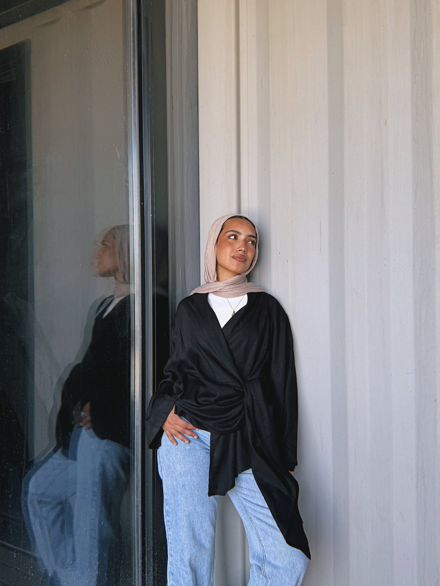 Softly Wrap Kimono - Black