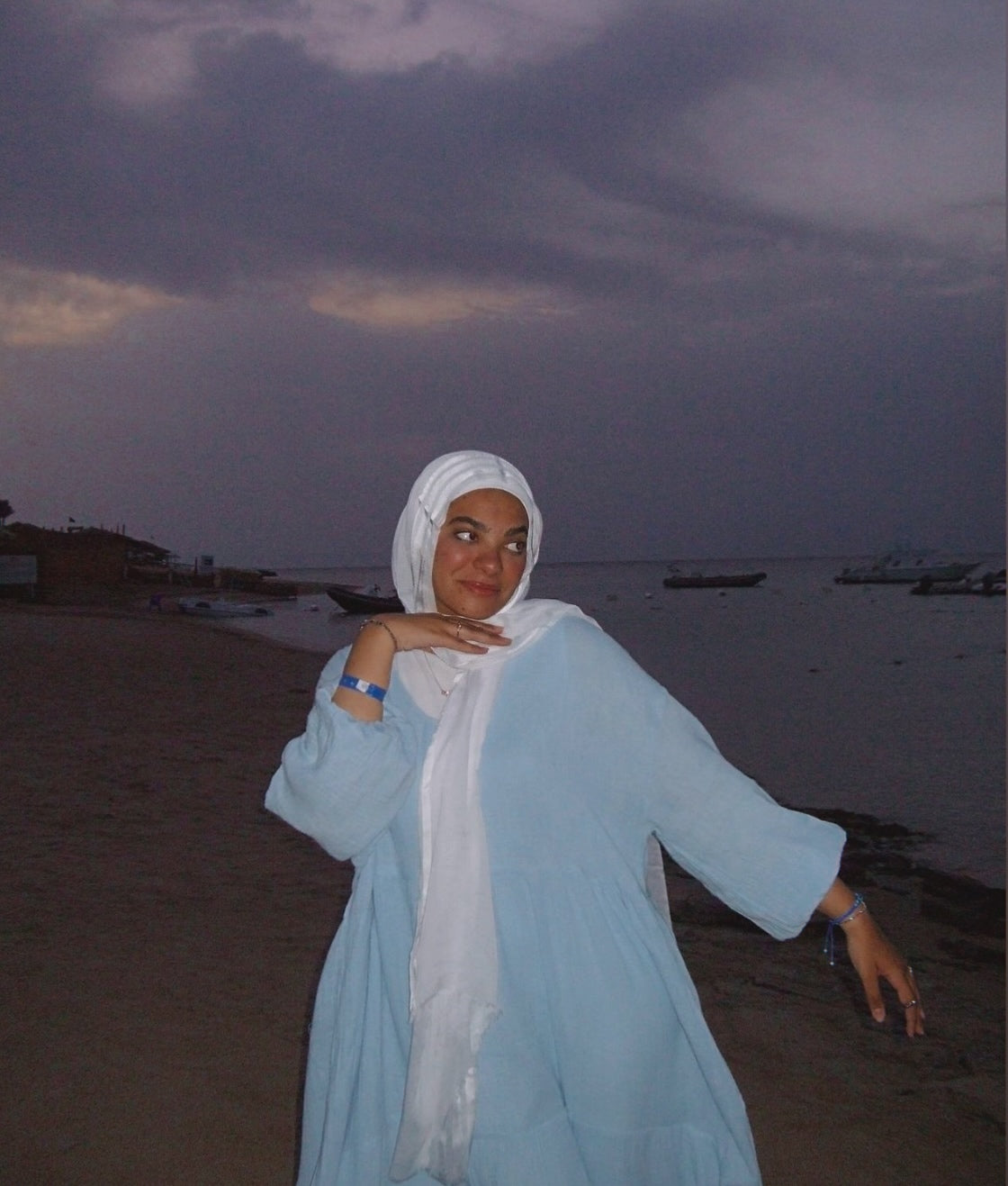 Blossom Beach Dress - Babyblue