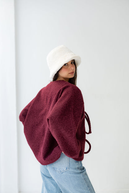 Dream Butterfly Top - Burgandy