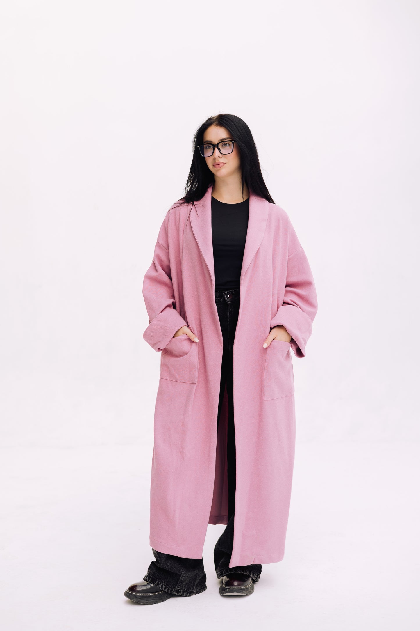 Cardigan Coat - Blush Pink