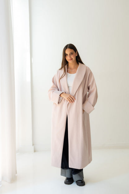 All Eyes Here Coat - Soft Pink
