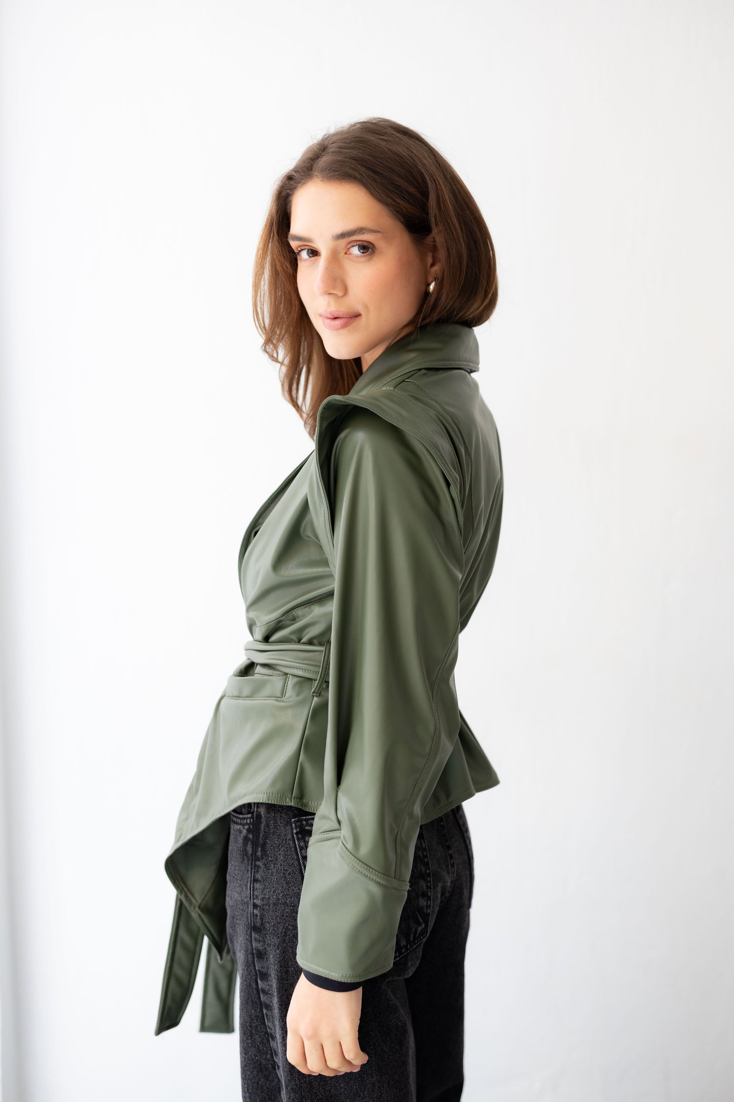 Bold As Love Leather Jacket - Olive