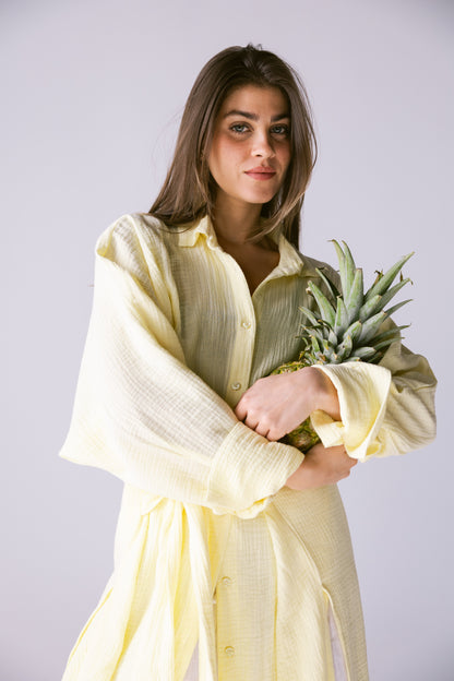 Off-Duty Shirt - Powder Yellow