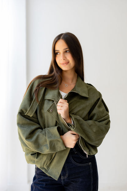 Velvet Storm Jacket - Olive