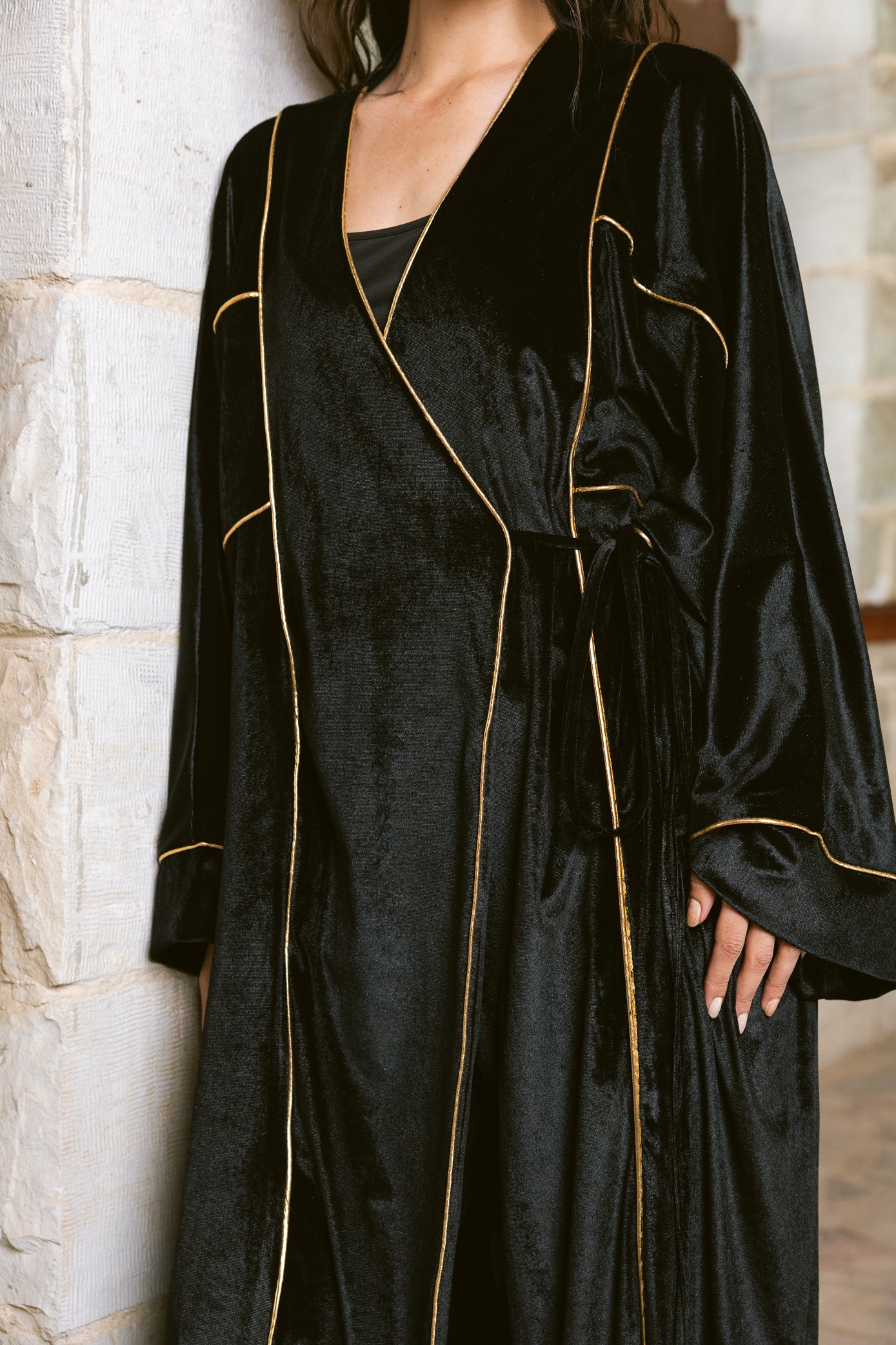 Winter Whisper Kaftan - Black