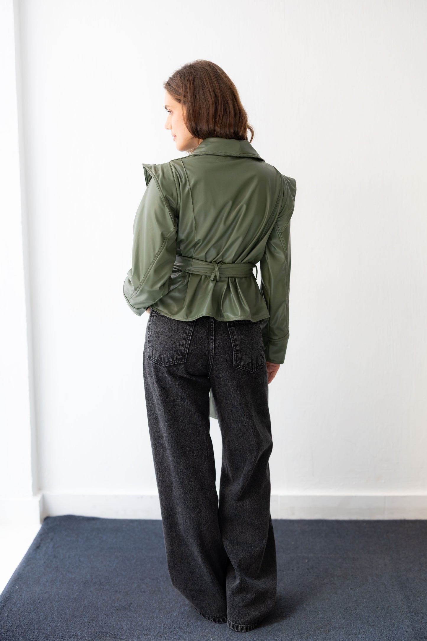 Bold As Love Leather Jacket - Olive