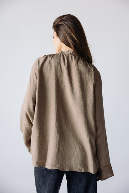 Ruffles Top - Khaki