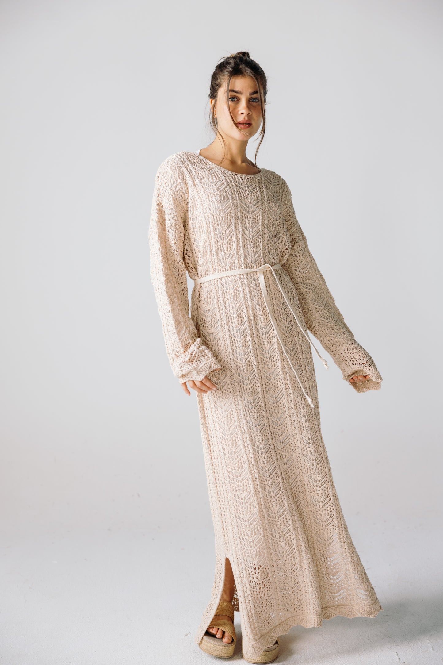 Sea Soul Knit Dress - Cream