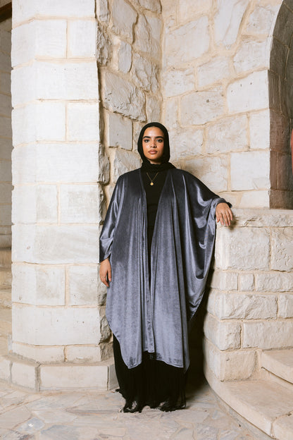 Fringe Edit Kaftan - Silver Grey